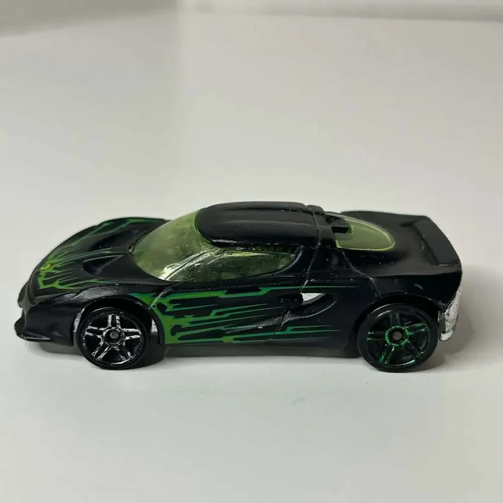 Hot Wheels Lotus Project M250 Black Diecast Car with Green Graphics